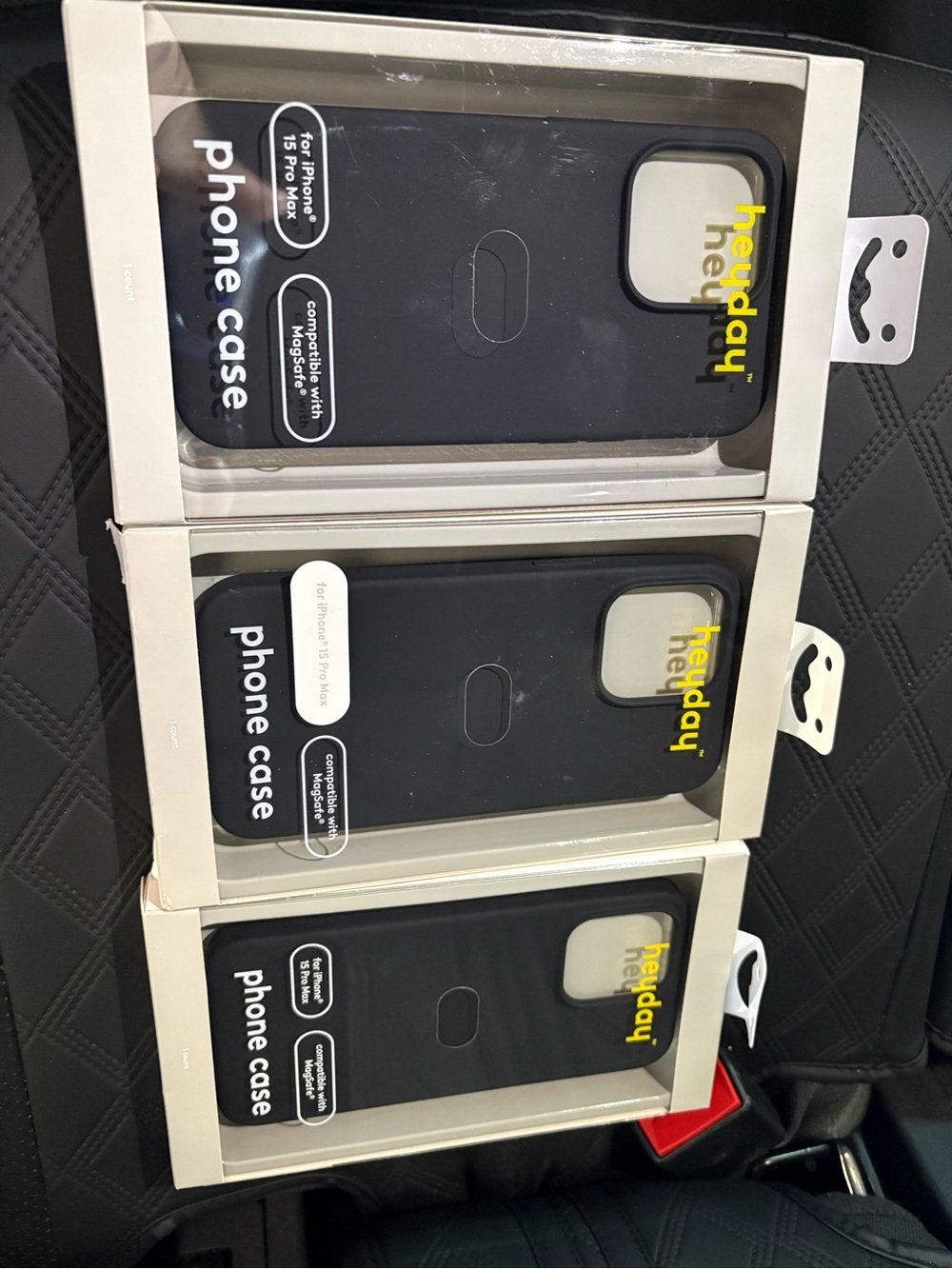 3 Brand New iPhone 15 ProMax cases- Black, NWT